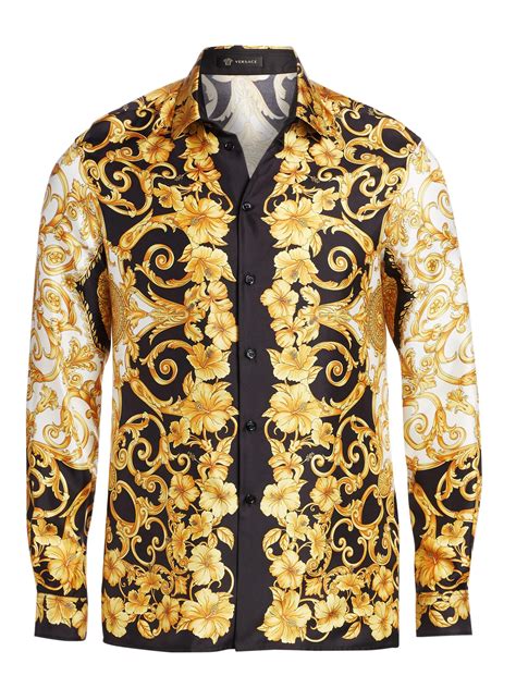 versace shirts men|versace collection men shirt sale.